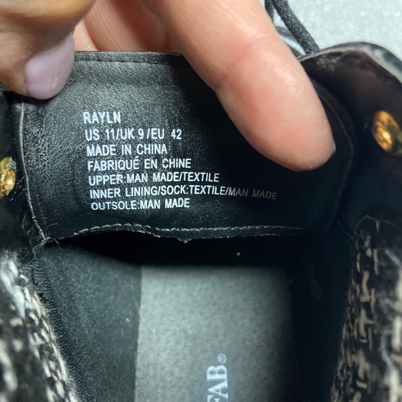 Just Fab Rayln Black Combat Boots - Picture 6 of 6